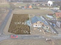Prodej stavebního pozemku 1147 m2  Horní Suchá