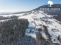 Prodej stavebního pozemku 6558 m2  Vyšní Lhoty