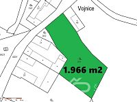 STAVEBNÍ POZEMEK AŽ PRO DVA DOMY – VOJNICE U STRAKONIC - Mapa KN.jpg