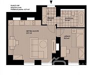 KOMFORTNĚ PLNĚ ZAŘÍZENÝ PROSVĚTLENÝ BYT V NOVÉM DOMĚ – JAVORNÁ – CHKO ŠUMAVA - Půdorys.jpg