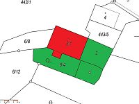 VĚTŠÍ DŮM NA ÚPATÍ  KRÁLOVSKÉHO KAMENE – ŠUMAVA - NICOV - Mapa KN.jpg