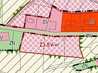 MÍSTO PRO VÁŠ VYSNĚNÝ DOMOV- STAVEBNÍ POZEMEK S VÝHLEDEM NA ŠUMAVU O VÝMĚŘE 3500 m2, 3 KM OD SUŠICE - ÚP Záluží plochy smíšené obytné venkovské.jpg