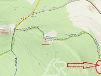 STAVEBNÍ POZEMEK NADOSAH OD HRADU KAŠPERK, V OSADĚ ŽLÍBEK – KAŠPERSKÉ HORY - Mapa tur.jpg