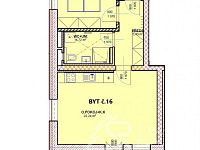 APARTMÁN Č. 16 - 2+KK S BALKONEM V PROJEKTU ČESKÁ