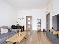 Prodej, byt, 3+1, 70m2,ul. Jiřího z Poděbrad, Děčín - Moderní obývací pokoj s pohovkou.jpg