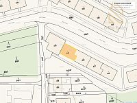Družstevní byt 1+1, 35 m², Krupka – Maršov, ul. Karla Čapka- Investiční příležitost - Mapa katastru nemovitostí