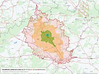 Pronájem bytu 3+kk 90 m2,  zahradou 150 m2 a terasou 20 m2, Brozany nad Ohří ulice Kozí okres Litoměřice - Dosažitelná vzdálenost: auto