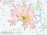 Pronájem bytu 3+kk 90 m2,  zahradou 150 m2 a terasou 20 m2, Brozany nad Ohří ulice Kozí okres Litoměřice - Dosažitelná vzdálenost: kolo