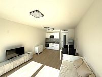 Pronájem moderního bytu 1+kk v projektu “Rezidence Parková čtvrť”, Praha 3 – Žižkov