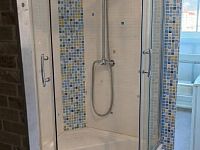 Podnájem 1+1, 54 m², 2 lodžie, krásný výhled, 8. NP – Šumperk, Fibichova - sprchový kout