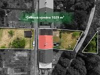 Rodinný dům 4+1 s pozemkem 1 029 m², garáží, sklepem a velkou půdou | Břidličná - Vyznačení celé nemovitosti